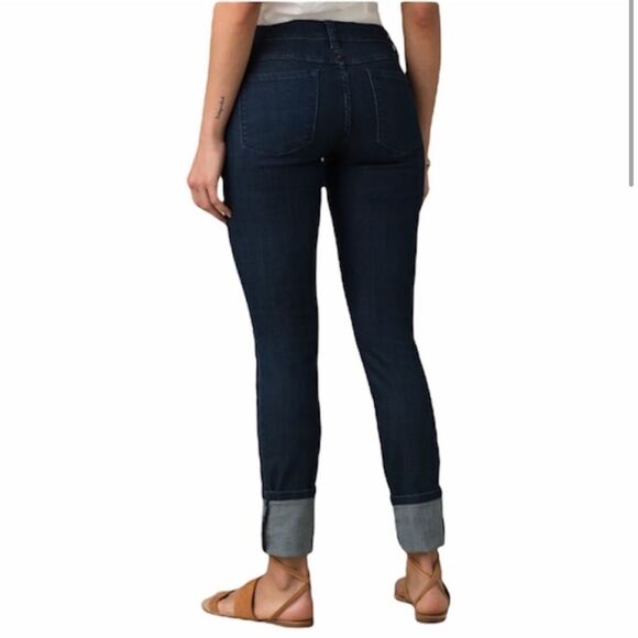 PRANA $99 Kara jeans dark wash in denim solid women's 12 NEW - Picture 3 of 7